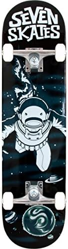 Seven Skateboards Spaceman Complete Skateboard, Assorted, 7.8" W / 31.4" L / 14" WB