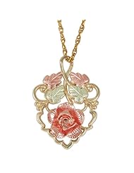 Black Hills Gold Pink Rose Necklace