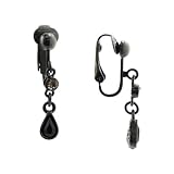 Black Diamond Petite Clip Earrings