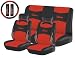 Flame 11 Pc Seat Cover Set Red Universal Car Truck Bucket Seat Covers 1995 Thru 2008 Honda Civic Accord Toyota Chevrolet Ford Nissan