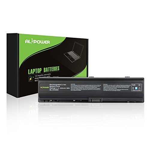 ALipower New Replacement for HP Pavilion DV2000 DV2100 DV2500 DV2700 DV6000 DV6500 Laptop Battery,fits P/N 46506-001 HSTNN-LB42 - 12 Months Warranty