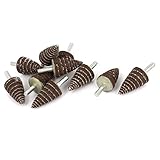 uxcell　研磨ビット　ロール　砲弾型　弾丸形　研磨工具　電動度リール用　直径25mm　10個入り