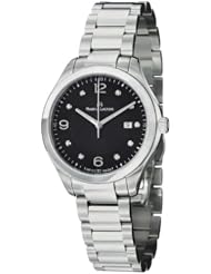 Maurice Lacroix Miros Date Diamond Black Dial Stainless Steel Ladies Watch MI1014-SS002350