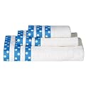 Dots Bath Towels - Blue (Set of 3)