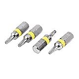 uxcell トルクスドライバー　セキュリティドライバービット トルクス 6.3mm六角シャンク 修復作業ツール