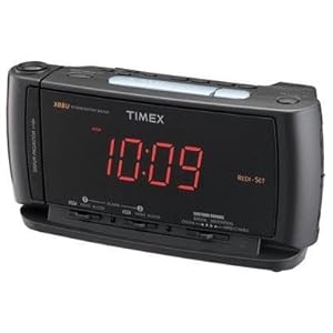 Quality Dual Alarm Clock Radio BLACK By Timex Audio