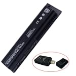 [ 12 Cells 8800mAh/95Wh ] Extended Battery HSTNN-IB72 KS526AA Replacement HP Pavilion DV4 DV4T DV5 DV5T DV5Z DV6 G50 G60 G70 Compaq Presario CQ40 CQ45 CQ50 CQ60 CQ70 HDX16 Series laptop Battery w/ an All In One USB 2.0 Card Reader As a Free Gift ( Replacement )