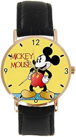 Ajaja Disney Mickey Mouse Custom Design Fashion Stainless Steel Gold Watch Men And Women - The Best Gift