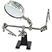 Ram-Pro Helping Hands Magnifier Glass Stand with Alligator Clips â€“ 4x Magnifying Lens, Perfect for Soldering, Crafting & Inspecting Micro Objects
