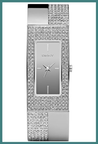 DKNY Crystal Collection Bangle Mirror Dial Women's watch #NY4972