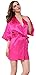 JOYTTON Women's Kimono Robe with Embroidered Mother of The Bride Fuchsia M