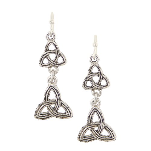 Celtic Trinity Triquetra Drop Earrings Celtic Trinity Triquetra Drop Earrings