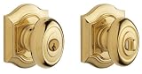 Baldwin 5237003ENTR Lifetime Polished Brass Images, Bethpage Bethpage Style Keyed Entry Knob Set wit