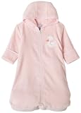 Spasilk 100% Cotton Terry / Velour Hooded Bath Bag with Zipper Front, Pink