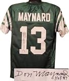Don Maynard signed New York Jets Green Prostyle Jersey HOF 87