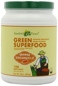 Amazing Grass Green Superfood 100 Servings, Orange Dreamsicle, 28-Ounce