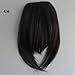 X&Y ANGEL- Girl's One Piece Hair Extensions Fashion Front Fringe Bangs/fringes Clip In On (#4/6 (dark brown))