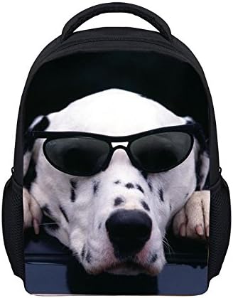 FORU DESIGNS Men's 12" Animal Glasses Dog Kindergarten s mochila infantil Baby Bags