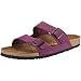 Birkenstock Arizona , Unisex - Erwachsene Clogs & Pantoletten aus Nubukleder