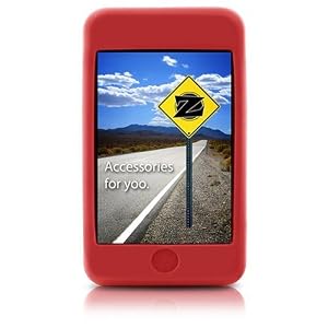 yooZoo Silicone Case Skin for Apple iPod Touch MP3 Player - Color Coral Red