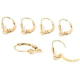 6 14k Gold Filled Lever Back Earrings Jewelry Parts