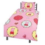 Peppa Pig Spiral Duvet Set, Kids Girls Room Twin Duvet Cover SetIMAGE