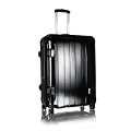 Tollbag Exklusiver Reisekoffer Polycarbonat Hartschalenkoffer Trolley COMO 70 SCHWARZ (Orange Label)