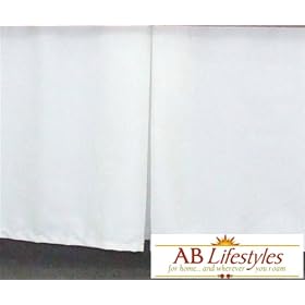 Tailored Bed Skirt KING size with 15 inch drop White