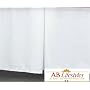 Tailored Bed Skirt Dust Ruffle TWIN size with 21 inch drop WHITE