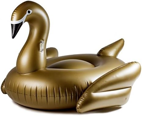 Fair Anywhere Inflatable Golden Swan Pool Float