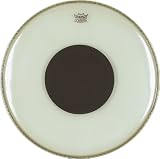 Remo Controlled Sound Bass Drum Head, Clear, 20-inch Diameter, Black Dot On Top