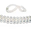Triple Strand 15-17 Inch 6.5-7mm White Freshwater Cultured Pearl Necklace
