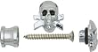 Grover Chrome Skull Artist Strap Buttons - Skull