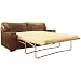 Jefferson Full Aniline 3 Seater Leather Sofa Bed (Italian Cocoa) Image