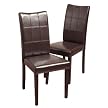 Eveleen Dining Chairs  Set of 2 [Brown]