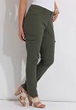Roamans Plus Size Cargo Jeggings by Denim 24/7