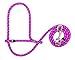 Weaver Leather Average Poly Rope Sheep Halter with Snap, Berry/Reflective