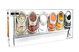 7 PIECE GLASS AND CHROME SPICE RACK
