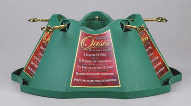Jack Post Oasis Christmas Tree Stand, for Trees Up to 8 Feet, 1 Gallon Water Capacity