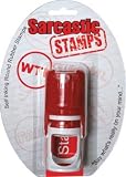 WTF Rubber Stamp - Humorously Funny Self-inking Marking Device Gag Gift