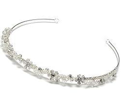 Wedding Headband Bridal Tiara with Floral Rhinestone 137