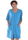 Dreams And Company Plus Size Short French Terry Robe