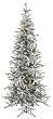 7' Pre-Lit Winter Fun Flocked Christmas Tree w/ Multi G40 Lights