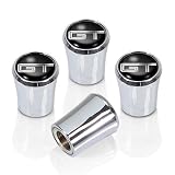 Ford Mustang GT Chrome Tire Stem Valve Caps