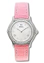 Ebel Women's 1911 Diamond Pink Leather Watch #9090224-19835130