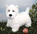 Plush Lou Rankin Snowflake Westie Dog 12