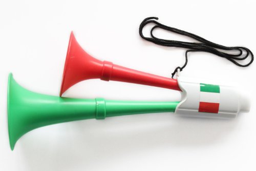 2x Tröte Horn WM/EM Fanartikel Deutschland Portugal Brasilien Frankreich Italien (Italien)