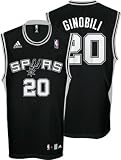 Manu Ginobili San Antonio Spurs Black Replica Adidas NBA Jersey