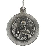 Sterling Silver Scapular Medal
