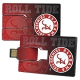 1GB USB University of Alabama Crimson Tide Credit Card Style Flash Drive (Red/White)